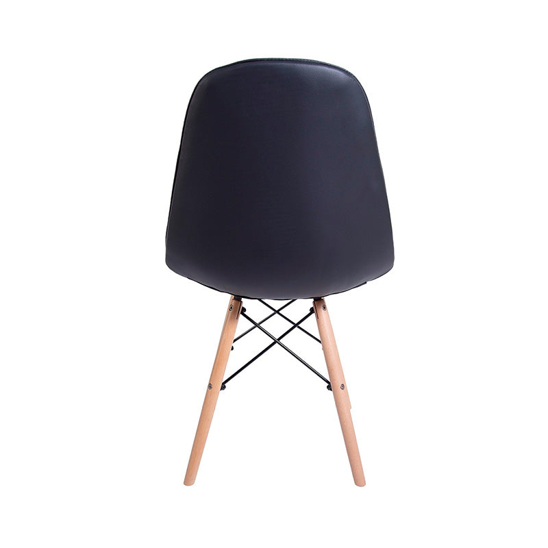 Silla Eames Acolchada Negra