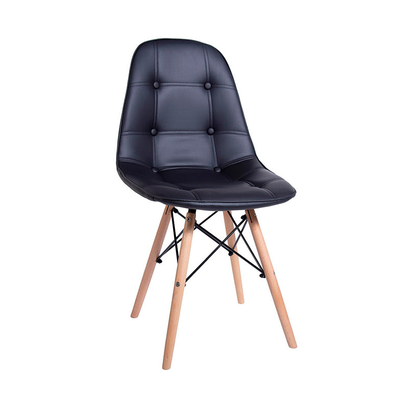 Silla Eames Acolchada Negra