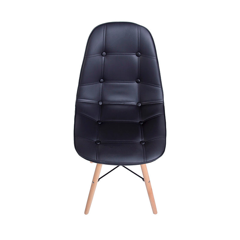 Silla Eames Acolchada Negra