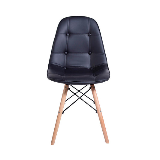 Silla Eames Acolchada Negra