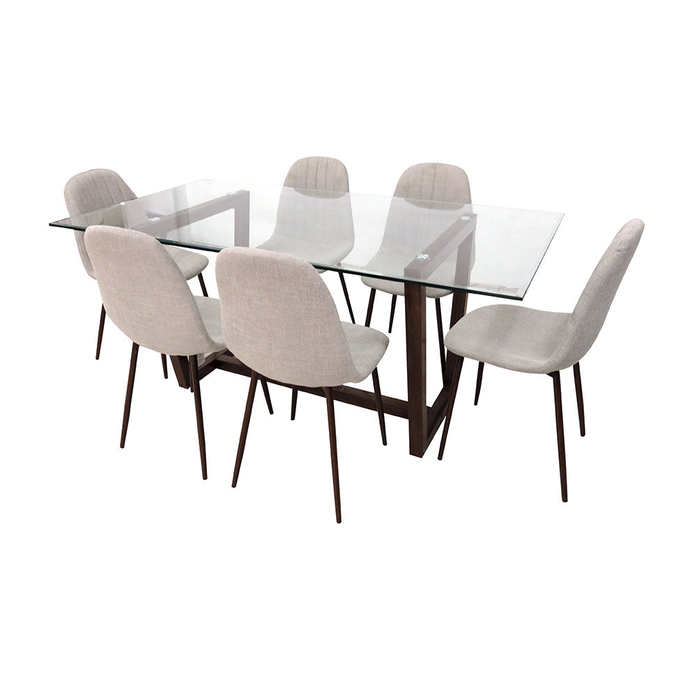 Comedor Monaco Beige 6 Sillas