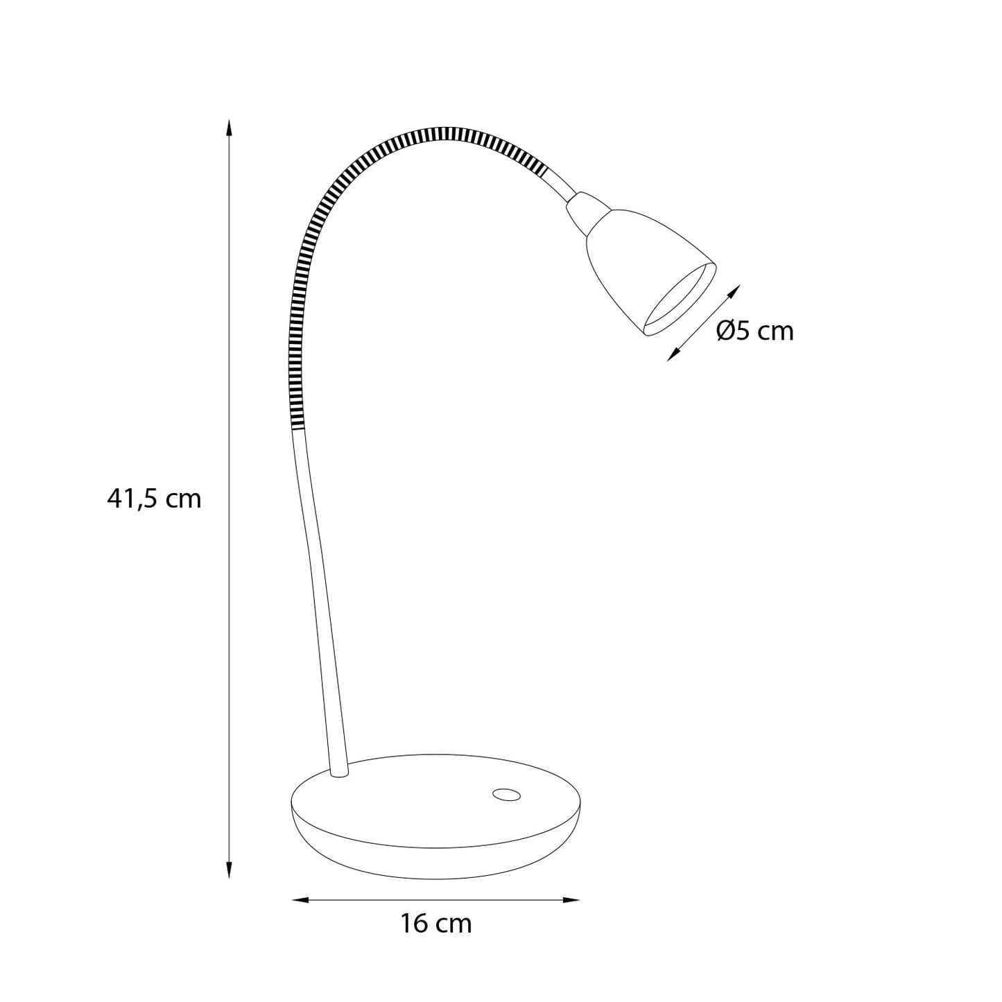Lámpara de Mesa Led Studio Tulipa 2.5W Luz Cálida