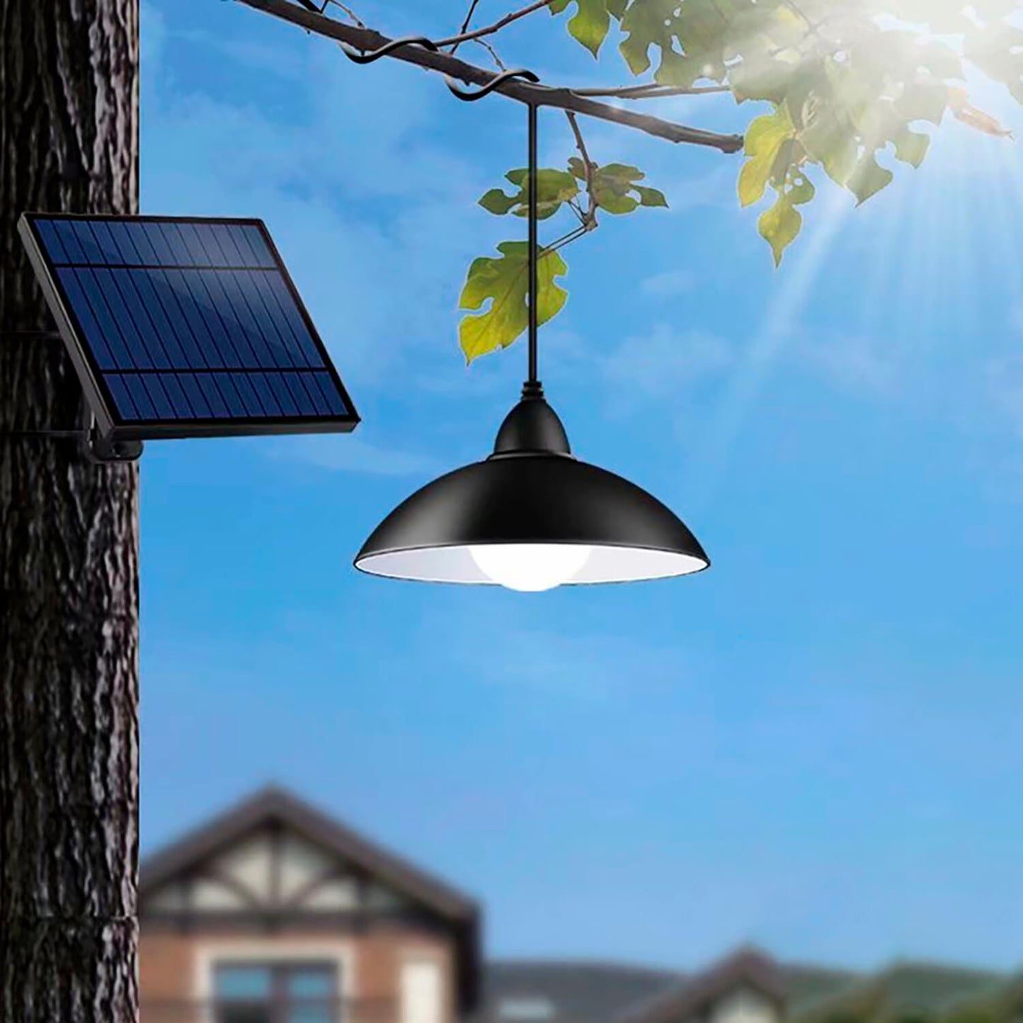 Lámpara colgante LED solar 2W