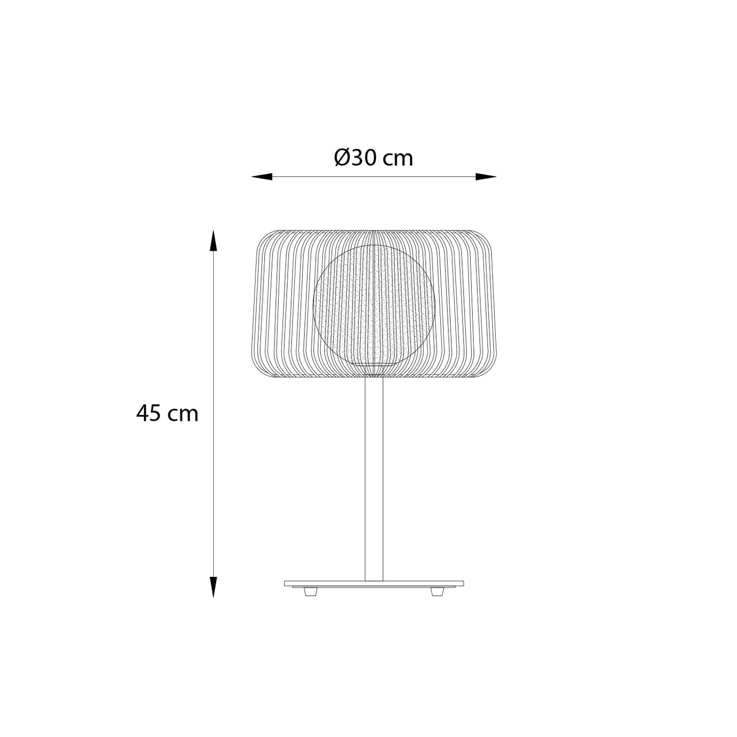 Lámpara de Mesa LED Studio Julia 3.2W Dorada