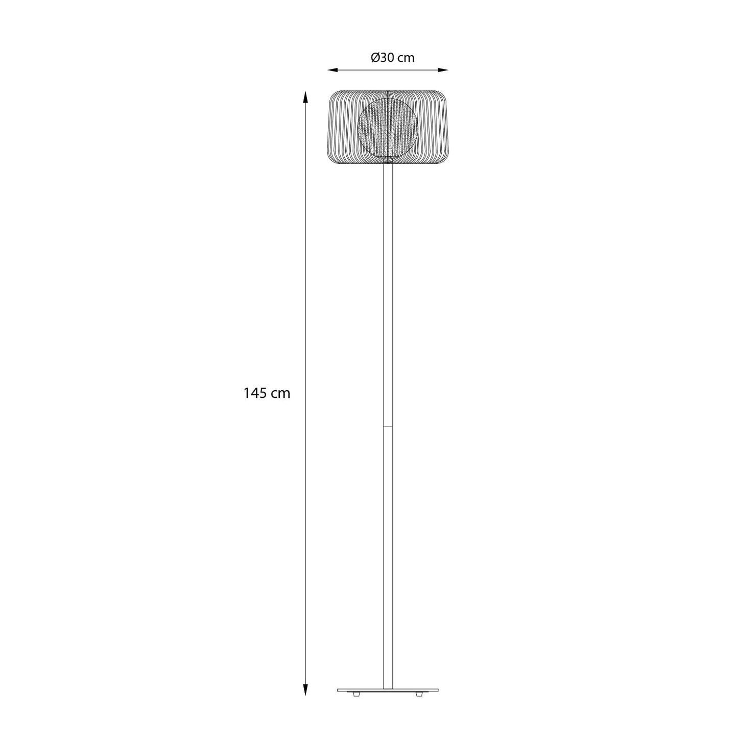 Lámpara Pie Led Studio Julia