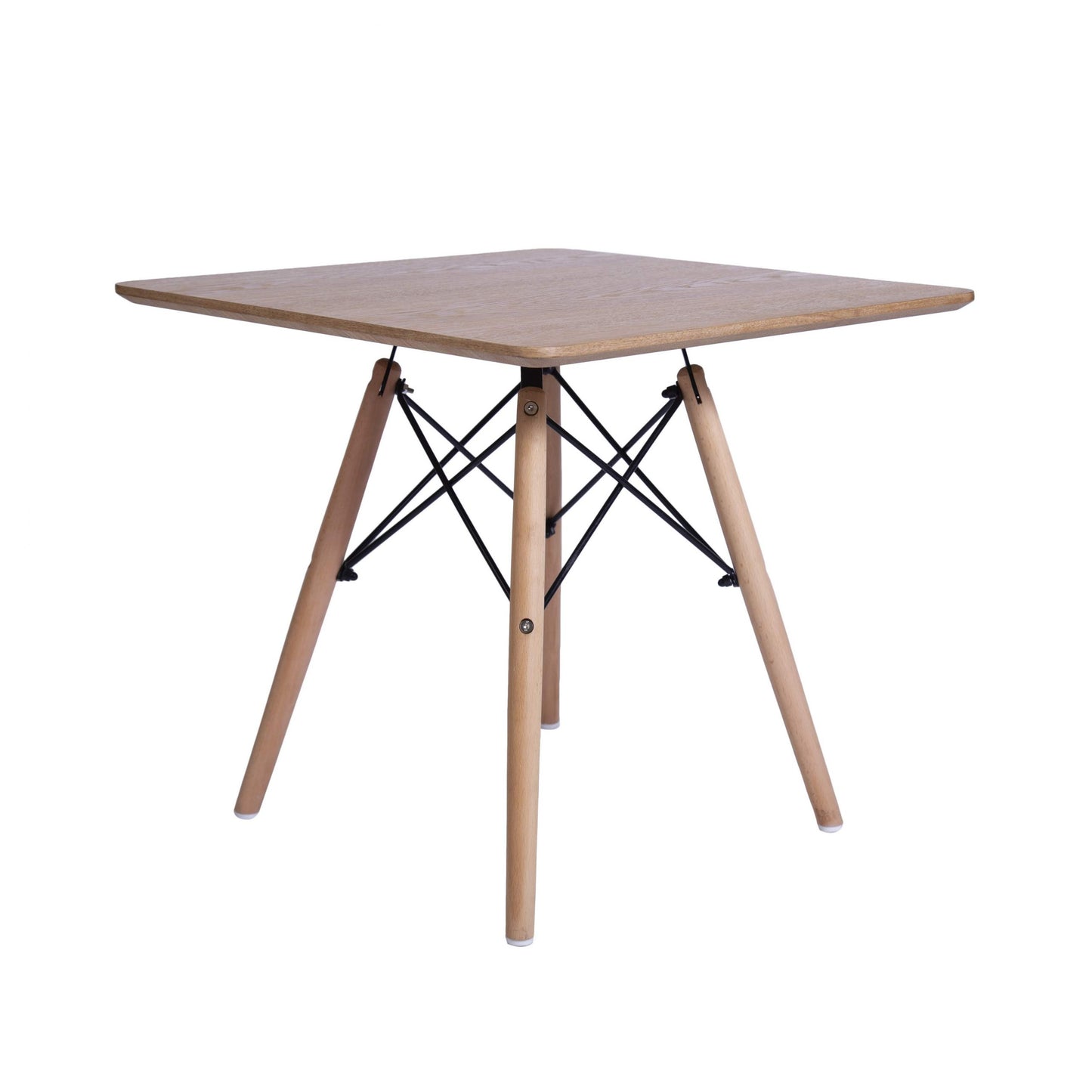 Mesa Lateral Eames Cuadrada Madera