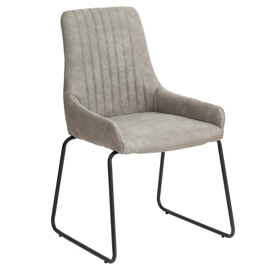 Silla Chicago Ecocuero Gris