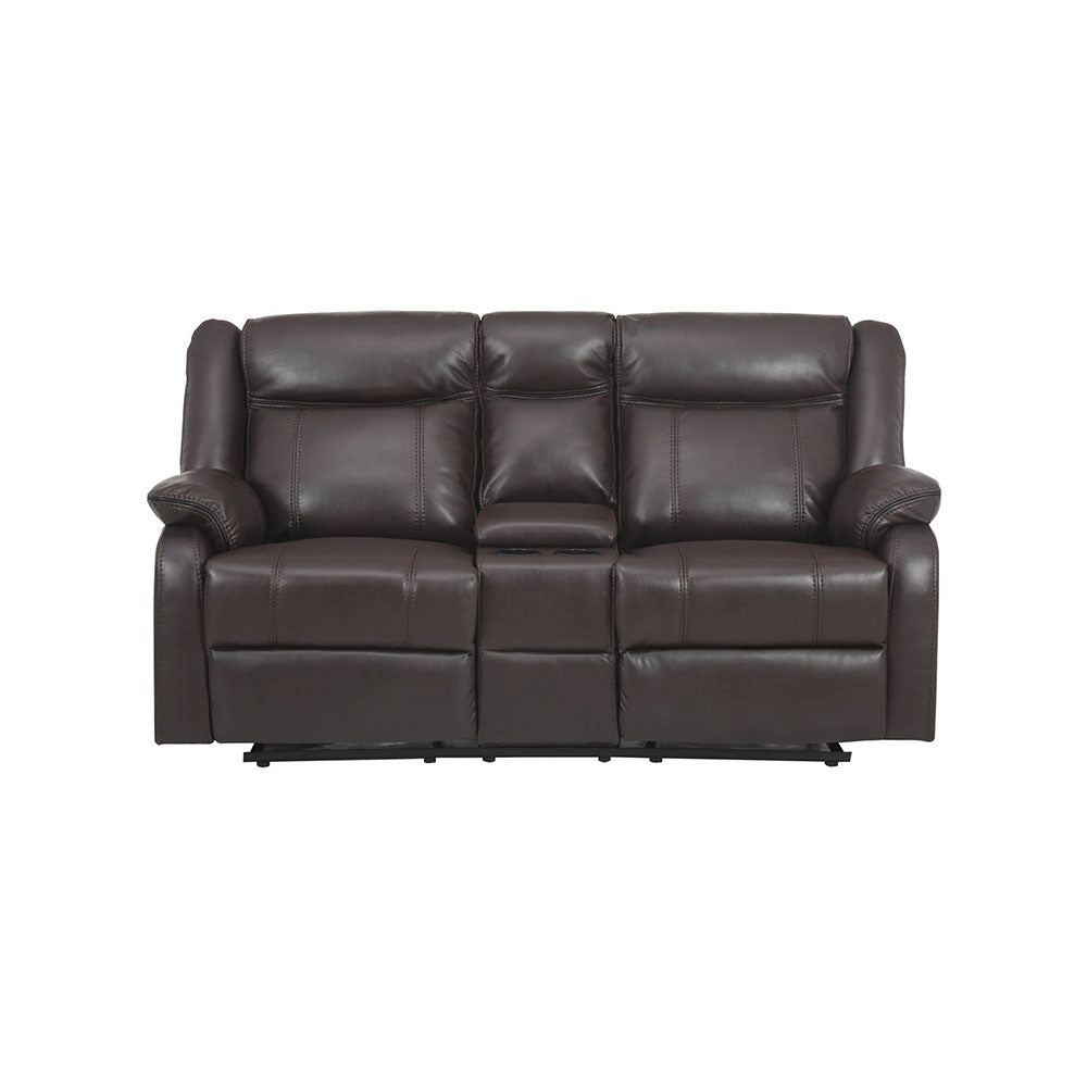 Sofá Reclinable 2 Cuerpos Phoenix Café