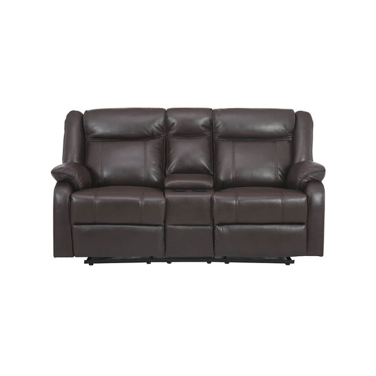 Sofá Reclinable 2 Cuerpos Phoenix Café