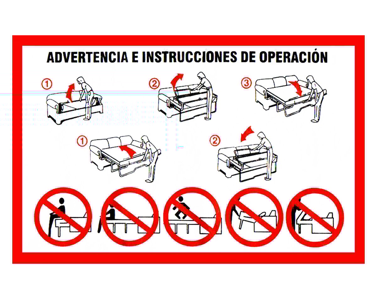 Sofá Cama Urban Cuero Sintético Pana