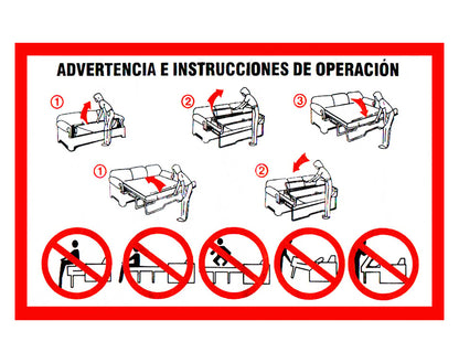 Sofá Cama Urban Cuero Sintético Pana