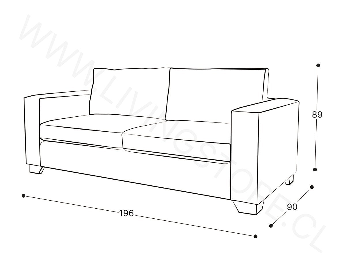 Sofá Cama Urban Cuero Sintético Pana