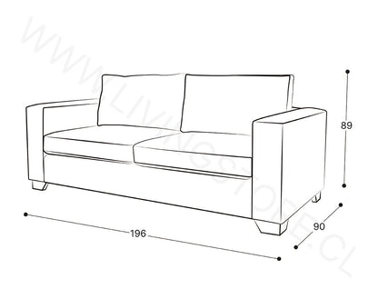 Sofá Cama Urban Cuero Sintético Pana