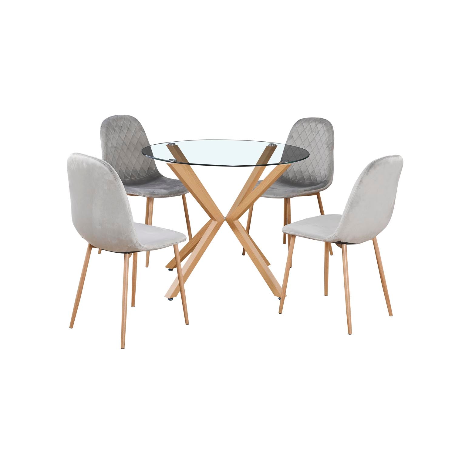 Comedor Tourny Redondo Gris