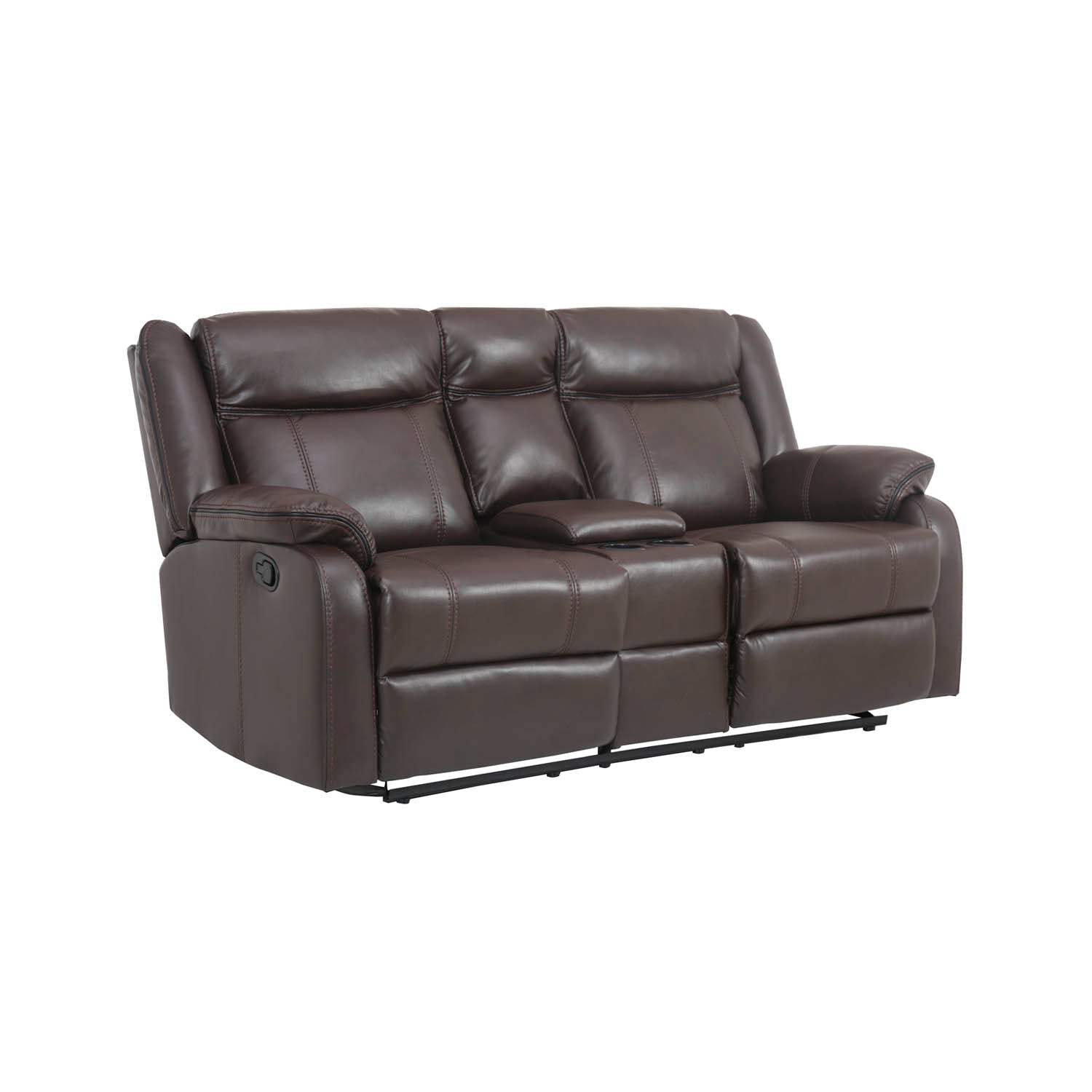 Sofá Reclinable 2 Cuerpos Phoenix Café